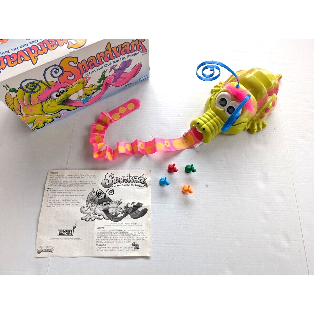 Vintage Snardvark Board Games NOT WORKING Complete Parker Brothers‎ 1992